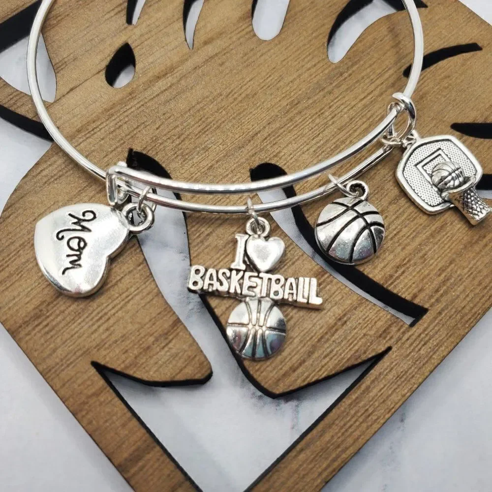 Basketball Mom Expandable Charm Bracelet